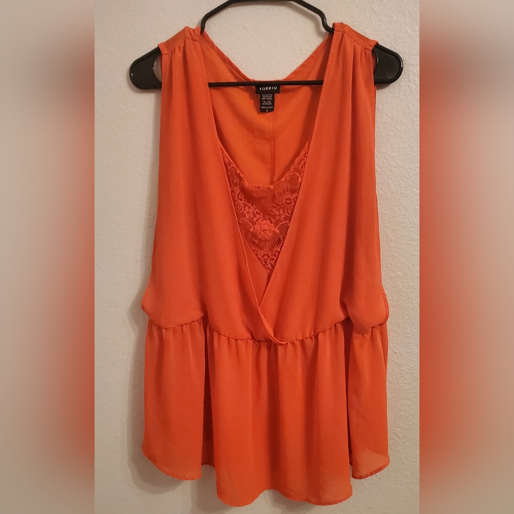 Torrid Peplum Top Size 3